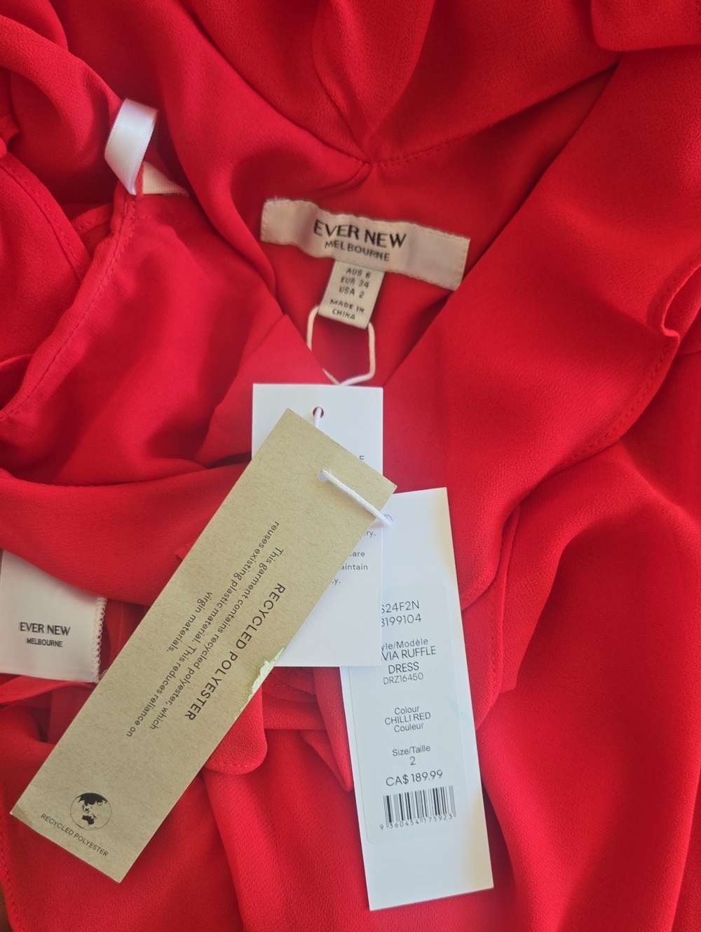 Ever New Red Ruffle Maxi Dress - Picture 2 of 6